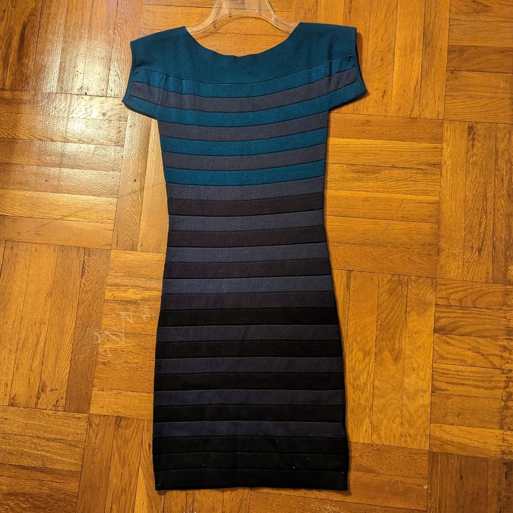 French Connection Striped Ombre Sweater dress Size 0, Preloved